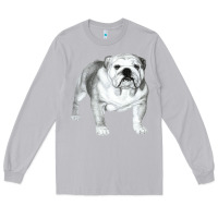Moon Dust English Bulldog Art Long Sleeve Tee - linhVisuals