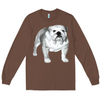 English Bulldog Art Long Sleeve Tee | Teevron