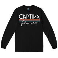 Black captiva florida t shirt Long Sleeve Tee - linhVisuals