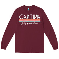 Burgundy captiva florida t shirt Long Sleeve Tee - linhVisuals
