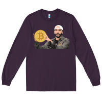 Plum el salvador bitcoin bukele legal tender cryptocurrency btc t shirt Long Sleeve Tee - linhVisuals