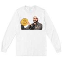 White el salvador bitcoin bukele legal tender cryptocurrency btc t shirt Long Sleeve Tee - linhVisuals