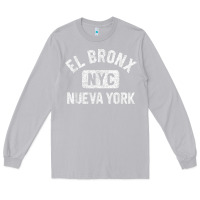 Moon Dust el bronx nueva york nyc gym style distressed white print t shirt Long Sleeve Tee - linhVisuals