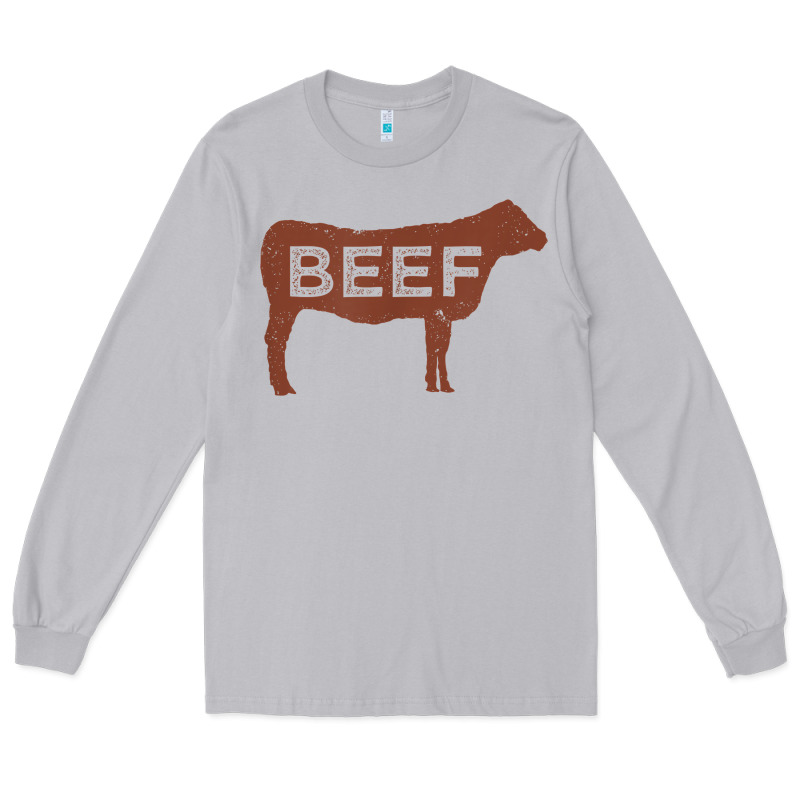 Beef T Shirt, Beef Cattle Shirt Long Sleeve Tee by linhVisuals | Teevron