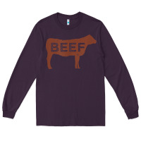 Plum beef t shirt, beef cattle shirt Long Sleeve Tee - linhVisuals