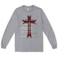 Heather Grey knights templar crusader cross ring order be without fear t shirt Long Sleeve Tee - linhVisuals