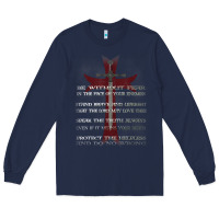 Navy knights templar crusader cross ring order be without fear t shirt Long Sleeve Tee - linhVisuals