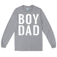 Heather Grey boy dad son father daddy dad t shirt Long Sleeve Tee - linhVisuals