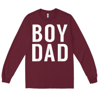 Burgundy boy dad son father daddy dad t shirt Long Sleeve Tee - linhVisuals