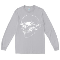 Moon Dust creepy cool egirl eboy pastel goth vaporwave glitch skull sweatshirt Long Sleeve Tee - linhVisuals