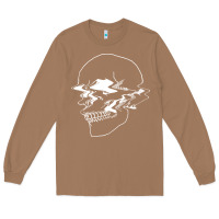 Toasted Coconut creepy cool egirl eboy pastel goth vaporwave glitch skull sweatshirt Long Sleeve Tee - linhVisuals