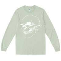 Matcha creepy cool egirl eboy pastel goth vaporwave glitch skull sweatshirt Long Sleeve Tee - linhVisuals