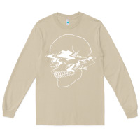 Mushroom creepy cool egirl eboy pastel goth vaporwave glitch skull sweatshirt Long Sleeve Tee - linhVisuals