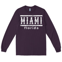 Plum miami florida souvenir t shirt Long Sleeve Tee - linhVisuals