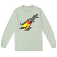Matcha cute screaming parrot, birb memes, funny t rex sun conure t shirt Long Sleeve Tee - linhVisuals