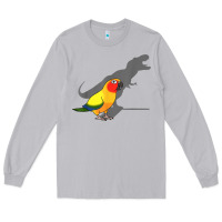 Moon Dust cute screaming parrot, birb memes, funny t rex sun conure t shirt Long Sleeve Tee - linhVisuals