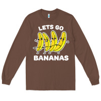 Chestnut lets go bananas shirt  funny fruit pun shirt  banana t shirt Long Sleeve Tee - linhVisuals