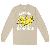 Mushroom lets go bananas shirt  funny fruit pun shirt  banana t shirt Long Sleeve Tee - linhVisuals