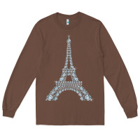 Chestnut eiffel tower with diamonds the parisian french love sign t shirt Long Sleeve Tee - linhVisuals