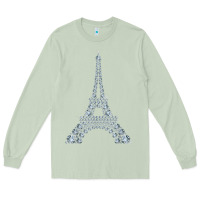 Matcha eiffel tower with diamonds the parisian french love sign t shirt Long Sleeve Tee - linhVisuals