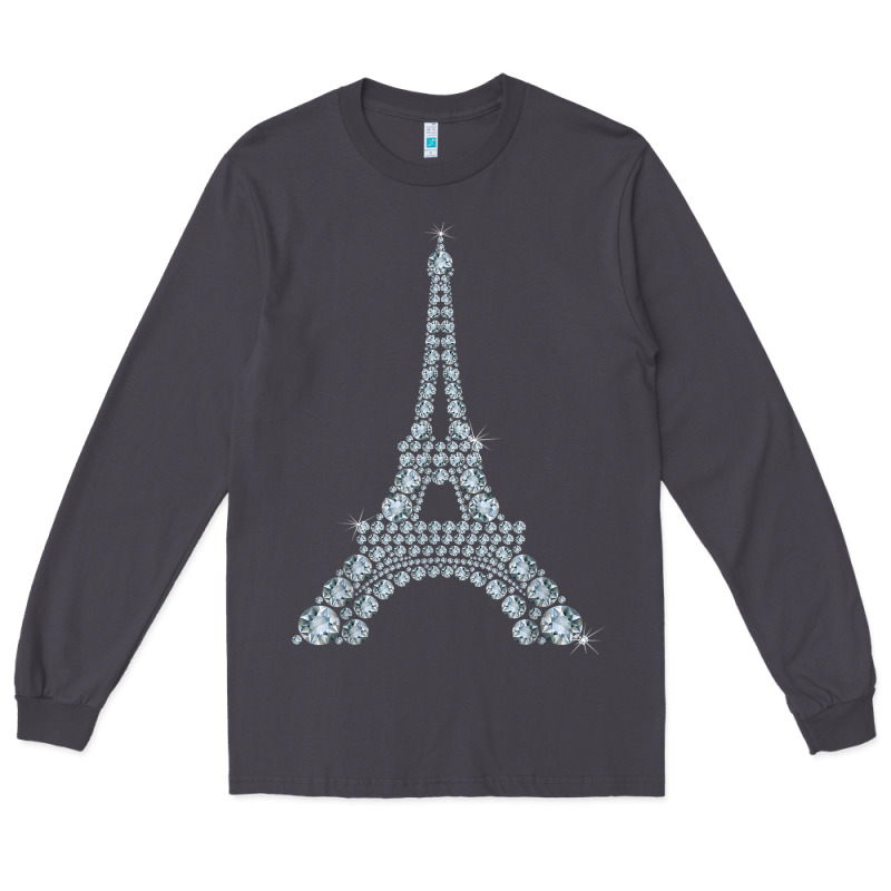 Eiffel Tower With Diamonds The Parisian French Love Sign T Shirt Long Sleeve Tee by linhVisuals | Teevron