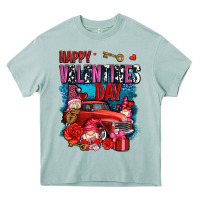 Arona happy valentines day with gnomes and truck olivia Heavy Core Tee - OliviaCreatesArt