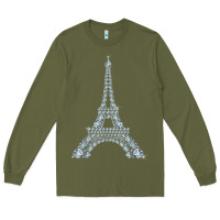 Army Green eiffel tower with diamonds the parisian french love sign t shirt Long Sleeve Tee - linhVisuals