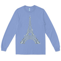 Colony Blue eiffel tower with diamonds the parisian french love sign t shirt Long Sleeve Tee - linhVisuals