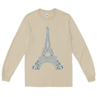 Mushroom eiffel tower with diamonds the parisian french love sign t shirt Long Sleeve Tee - linhVisuals