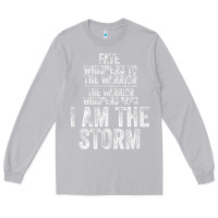 Moon Dust fate whispers to warrior i am the storm quote gritty fighter t shirt Long Sleeve Tee - linhVisuals