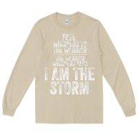 Mushroom fate whispers to warrior i am the storm quote gritty fighter t shirt Long Sleeve Tee - linhVisuals