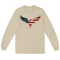 Mushroom bald eagle  america Long Sleeve Tee - linhVisuals