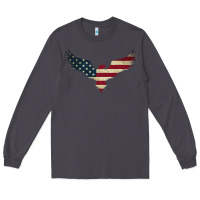 Smoke bald eagle  america Long Sleeve Tee - linhVisuals