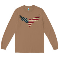 Toasted Coconut bald eagle  america Long Sleeve Tee - linhVisuals