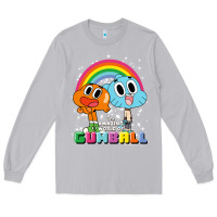 Moon Dust cn the amazing world of gumball & darwin rainbow portrait pullover hoo Long Sleeve Tee - linhVisuals