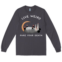 Smoke funny opossum possum tee live weird fake your death t shirt Long Sleeve Tee - linhVisuals