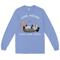 Colony Blue funny opossum possum tee live weird fake your death t shirt Long Sleeve Tee - linhVisuals