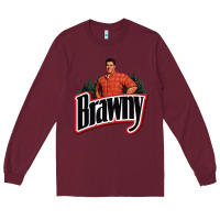 Burgundy brawny paper towel guy Long Sleeve Tee - linhVisuals