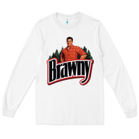 White brawny paper towel guy Long Sleeve Tee - linhVisuals
