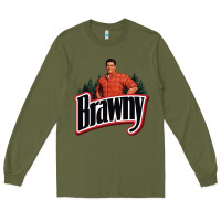 Army Green brawny paper towel guy Long Sleeve Tee - linhVisuals