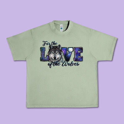 For The Love Of The Wolves Urban Heavy Tee Designed By Ranaportraitstore