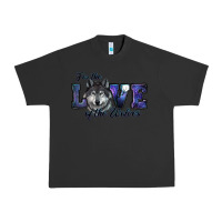 Pigment Black for the love of the wolves Urban Heavy Tee - RanaPortraitStore