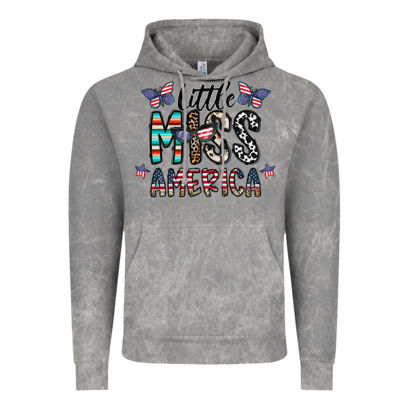 Little Miss America Vintage Hoodie by CowhideDigitalArt | Teevron