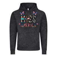 Vintage Black little miss america Vintage Hoodie - CowhideDigitalArt