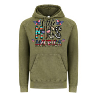 Vintage Olive little miss america Vintage Hoodie - CowhideDigitalArt