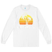 White retro key west t shirt florida beach shirt Long Sleeve Tee - linhVisuals