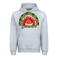 Heather Grey watermelon summer rainbow Urban Hoodie - Jasminsmagicworld