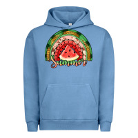 Pigment Pebble Blue watermelon summer rainbow Urban Hoodie - Jasminsmagicworld