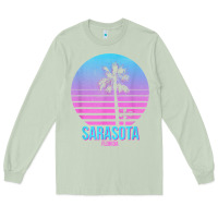 Matcha sarasota florida vintage retro palm tree t shirt Long Sleeve Tee - linhVisuals