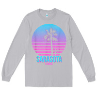 Moon Dust sarasota florida vintage retro palm tree t shirt Long Sleeve Tee - linhVisuals